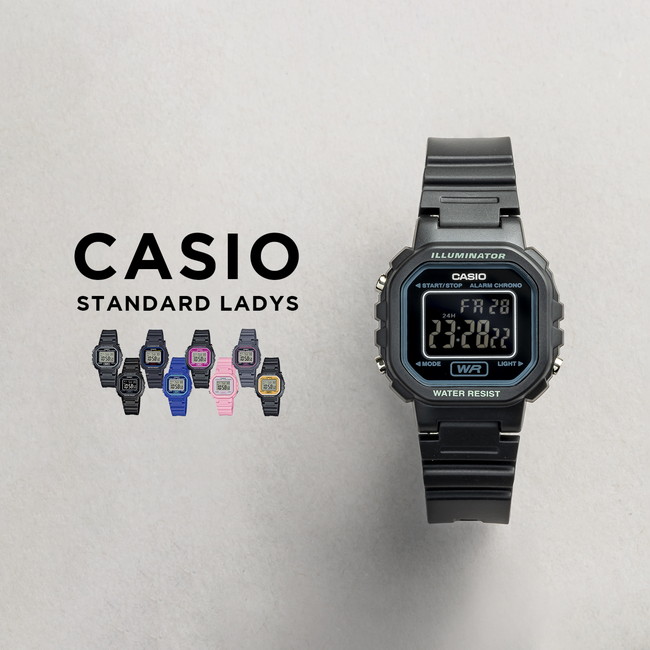 並行輸入品 10年保証 日本未発売 CASIO STANDARD LADYS カシオ スタンダード LA-20WH 腕時計 時計 ブランド レディース チープ チプカシ デジタル 日付｜timelovers