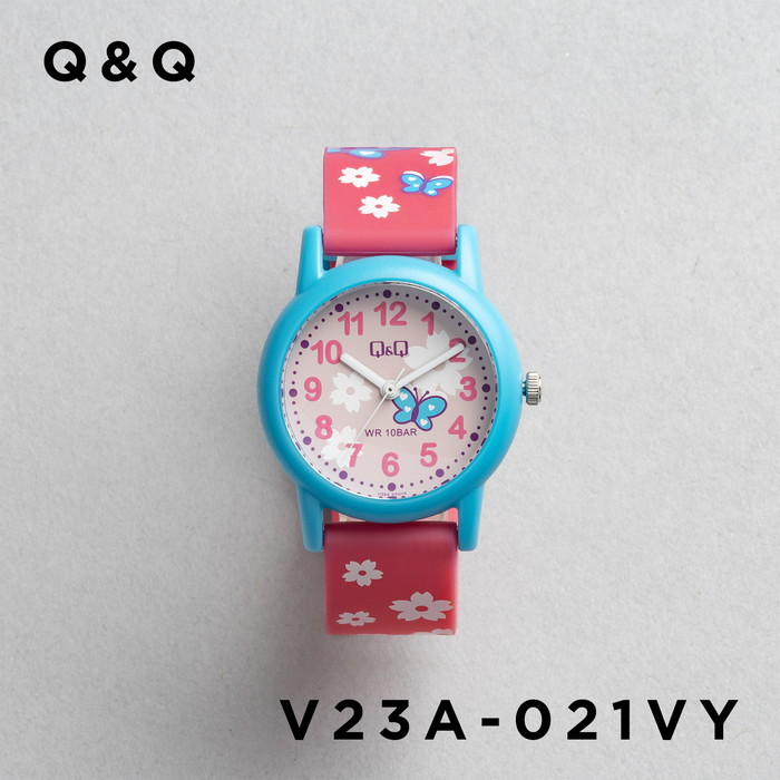 チョロQ 非売品　時計　ピンクor青or赤色 Q&Q CITIZEN Q&Q KIDS シチズン V23A 腕時計 時計 ブランド キッズ