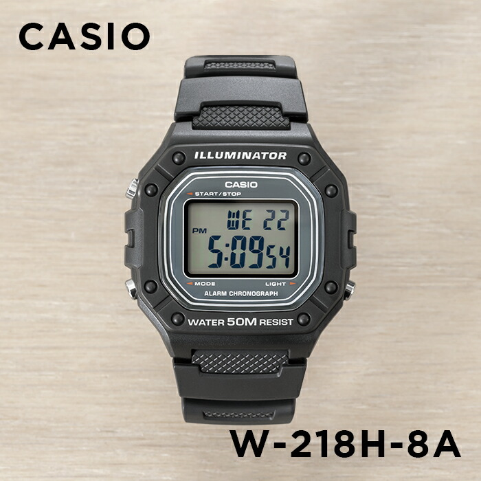 並行輸入品 10年保証 日本未発売 CASIO STANDARD カシオ スタンダード W-218H 腕時計 時計 ブランド メンズ レディースチープ チプカシ デジタル 日付｜timelovers｜03