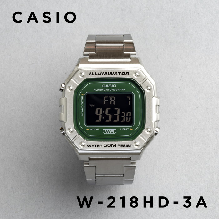 スタンダード デジタル CASIO STANDARD MEN カシオ W-218HD 腕時計