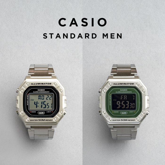 スタンダード デジタル CASIO STANDARD MEN カシオ W-218HD 腕時計