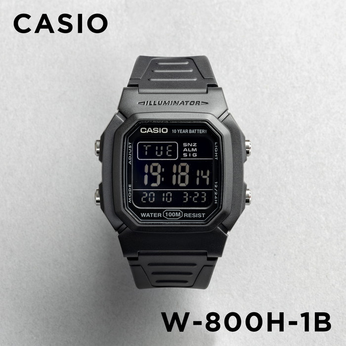 並行輸入品 10年保証 日本未発売 CASIO STANDARD MENS カシオ スタンダード W-800H 腕時計 時計 ブランド メンズ チープカシオ チプカシ デジタル 日付 防水｜timelovers｜03