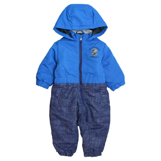 ベビー ジャンプスーツ 男の子 子供 デニム柄 スノーウェア 撥水 雪遊び 中綿 カバーオール つなぎ 80cm 90cm 95cm |  | 02