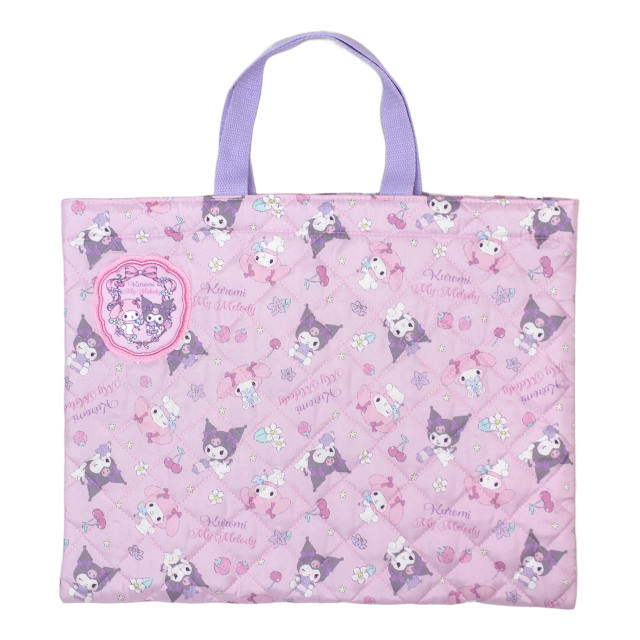 レッスンバッグ マイメロディ＆クロミ キッズ 女の子 入学準備 キルティング 手提げ お稽古バッグ トートバック 習い事 |  | 01