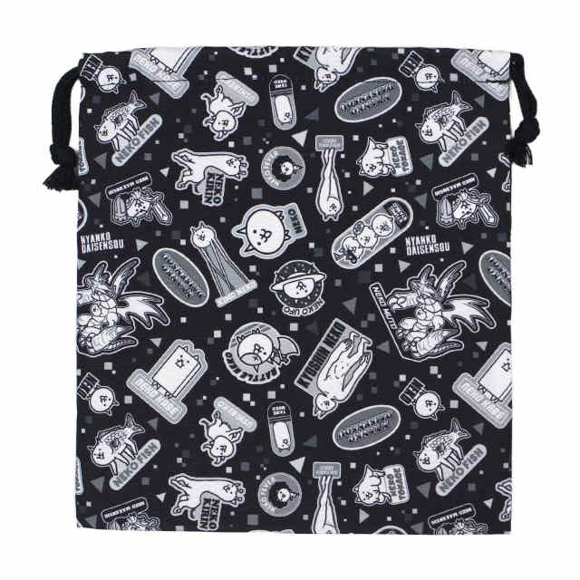 巾着袋 給食袋 男の子 にゃんこ大戦争 給食エプロン入れ 体操服袋 Mサイズ 幼稚園 小学校 入園入学準備 子供 |  | 01