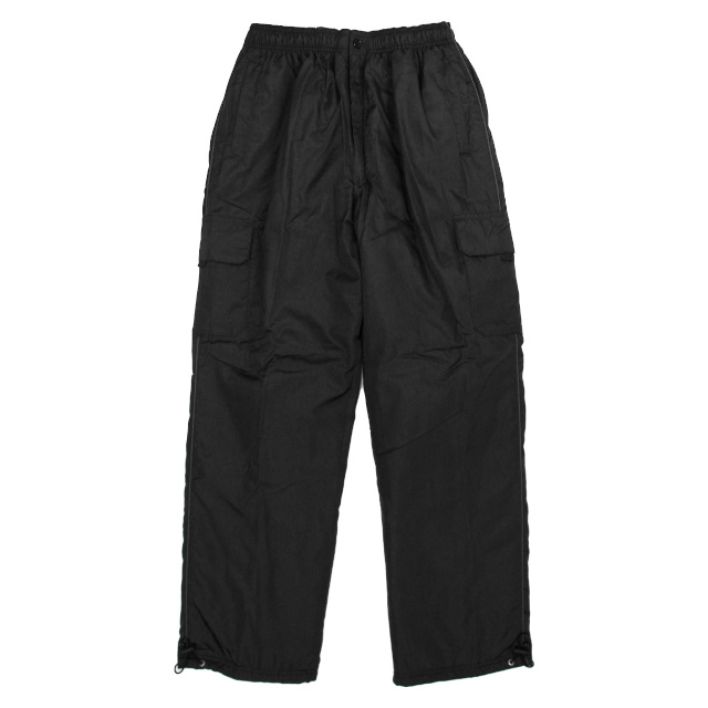 カーゴパンツ 中綿入り 防寒 ズボン 防寒パンツ メンズ ストレート 裾ドローコード 前ファスナー付き あったか M L LL |  | 02