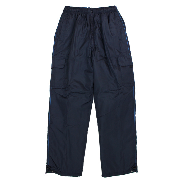 カーゴパンツ 中綿入り 防寒 ズボン 防寒パンツ メンズ ストレート 裾ドローコード 前ファスナー付き あったか M L LL |  | 01
