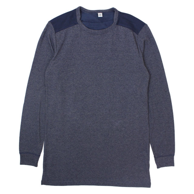 発熱インナー インナーシャツ メンズ  長袖 クルーネック 防寒 肌着 Tシャツ アンダーウェア 保温 暖か 裏起毛 M L LL |  | 02