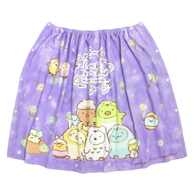 ラップタオル 巻タオル すみっコぐらし キッズ 女の子 子供 すみっこ 水泳 プール スイミング 着替え バスタオル 80cm |  | 03