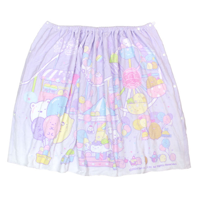 ラップタオル 巻タオル 80cm丈 すみっコぐらし キッズ 女の子 子供 すみっこ 水泳 プール スイミング 着替え バスタオル |  | 01