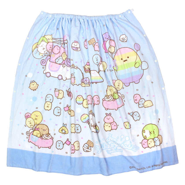 ラップタオル 巻タオル 100cm すみっコぐらし キッズ 女の子 子供 すみっこ 水泳 プール スイミング 着替え バスタオル |  | 02