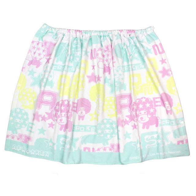 ラップタオル キッズ 70cm丈 アフロ犬 巻きタオル 子供 女の子 水泳 プール スイミング 着替え バスタオル |  | 02