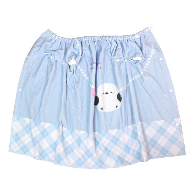 ラップタオル 巻きタオル 袖口付き 子供 キッズ ジュニア 女の子 シマエナガ 水泳 プール スイミング 着替え バスタオル 70cm |  | 01