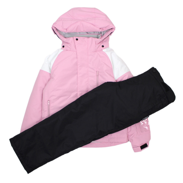 スキーウェア キッズ ジュニア 上下セット サイズ調整 女の子 子供 スノーウェア 耐水圧5000mm 超撥水 130cm 140cm 150cm 160cm |  | 01