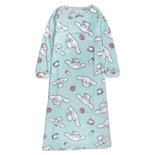 フリースワンピース レディース ルームワンピース 女性 サンリオキャラクターズ ふわふわ あったか ルームウェア 部屋着 M L |  | 01