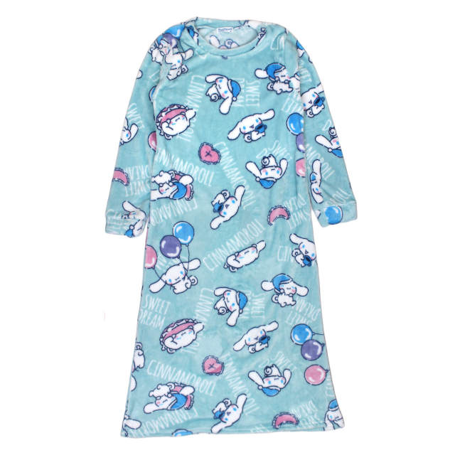 フリースワンピース レディース ルームワンピース 女性 クロミ シナモロール ふわふわ あったか ルームウェア 部屋着 M L |  | 01