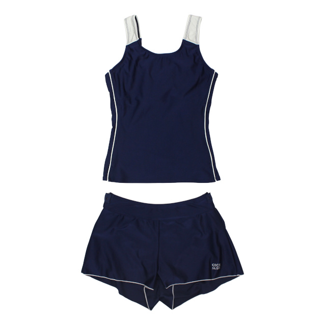 スクール水着 女子 女の子 キッズ ジュニア 子供 CECIL McBEE セシルマクビー キュロット セパレート水着 学校 水着 150 160 170 |  | 01