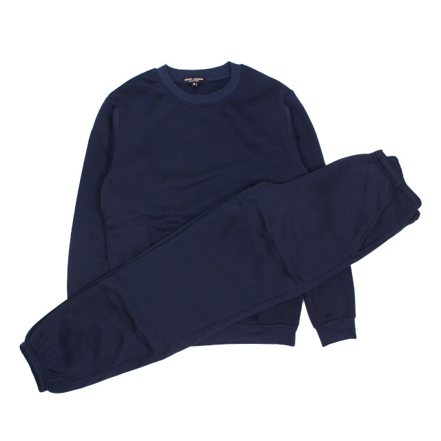 スウェット 上下 メンズ 裏起毛 あったか トレーナー スウェットパンツ 上下セット 無地 M L LL |  | 03