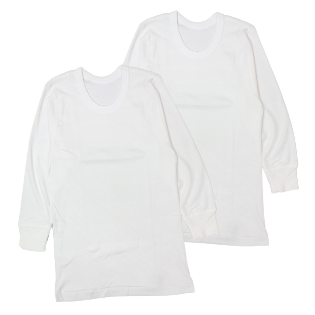 肌着 長袖 丸首 シャツ 2枚組 キッズ 男の子 下着 綿100% 抗菌防臭 インナー シャツ 子供 110cm 120cm 130cm 140cm 150cm |  | 01