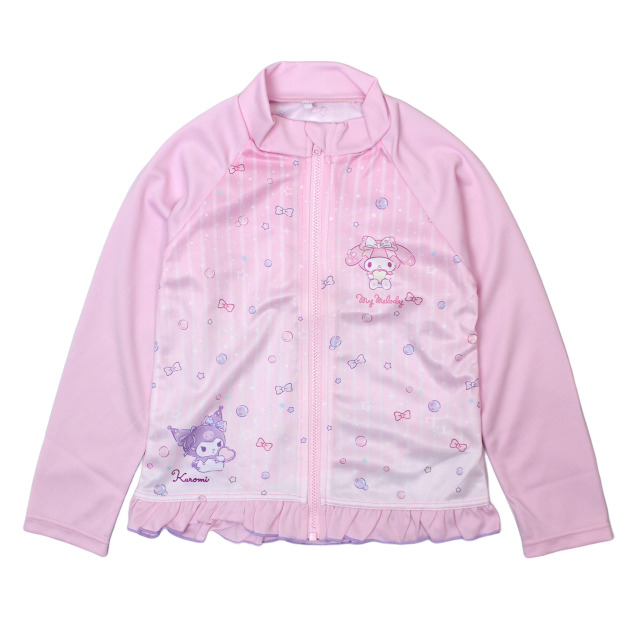 ラッシュガード 女の子 女子 長袖 フルジップ サンリオ クロミ マイメロ 日焼け対策 UVウエア 水着 子供 100cm 110cm 120cm 130cm |  | 01