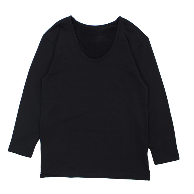 Tシャツ 長袖 裏起毛 キッズ ジュニア 女の子 子供 ストレッチ 軽量素材 長袖Tシャツ 暖か 130cm 140cm 150cm 160cm |  | 01