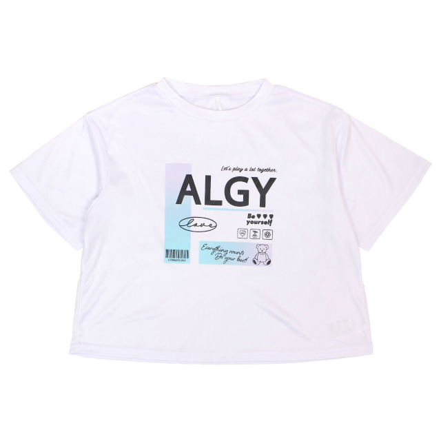 ラッシュガード 半袖 女の子 子供 キッズ ジュニア ALGY アルジー 水着 UVシャツ 紫外線予防 日焼け防止 130cm 140cm 150cm 160cm |  | 02