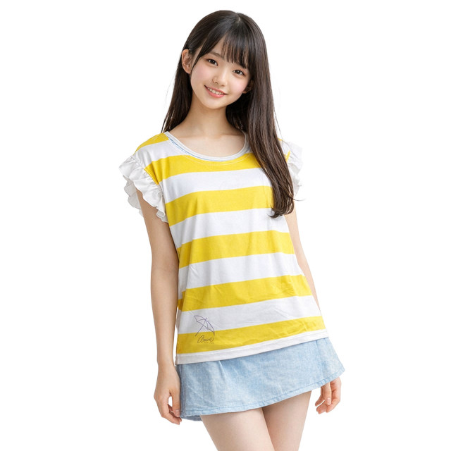 水着 女の子 キッズ アーノルドパーマー タンキニ 3点セット Tシャツ付き セパレート水着 ボーダー柄 140cm 150cm 160cm | Arnold Palmer | 02