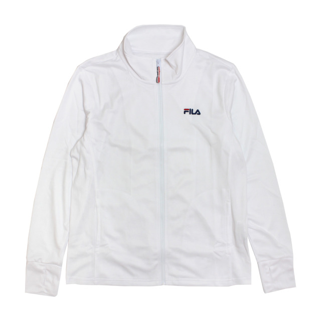 FILA レディースジャケット Lサイズ ホワイト FILA（フィラ） UVジャケット 長袖 レディース 女性 FILA UVカット