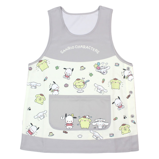 キャラクター エプロン 大人用 かわいい サンリオ 保育士 脇ボタンエプロン 幼稚園 保育所 大きいサイズ LL-3L 3L-4L |  | 01