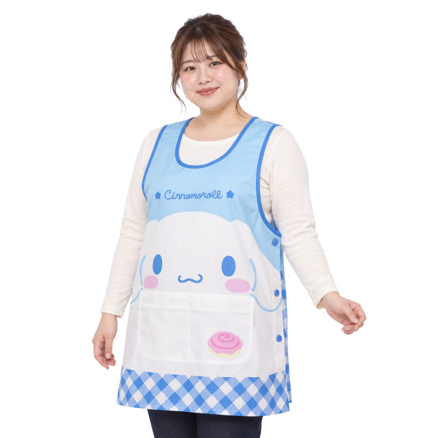 キャラクター エプロン 大人用 かわいい サンリオ なりきり 保育士 脇ボタンエプロン 幼稚園 保育所 大きいサイズ LL-3L 3L-4L |  | 01