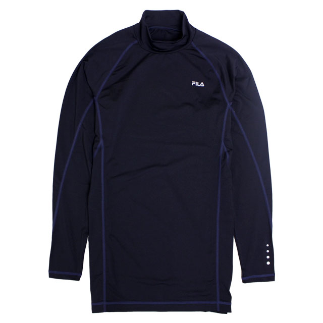インナーシャツ メンズ フィラ FILA ストレッチ アンダーシャツ 長袖 ハイネック Tシャツ コンプレッションシャツ アンダーウェア | FILA | 02