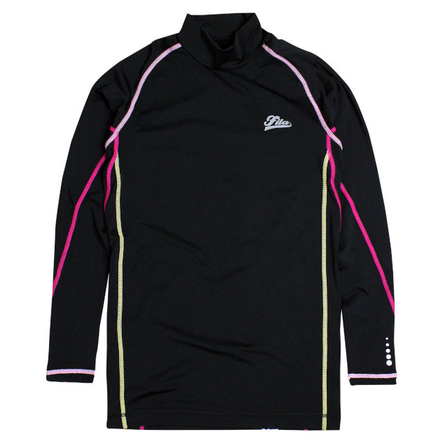 インナーシャツ レディース フィラ FILA ストレッチ アンダーシャツ 長袖 ハイネック Tシャツ コンプレッションシャツ アンダーウェア | FILA | 03