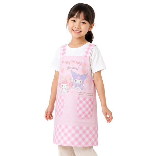 エプロン 女の子 サンリオ マイメロ クロミ キッズ H型 かわいい 子供 エプロン 130cm 150cm |  | 02