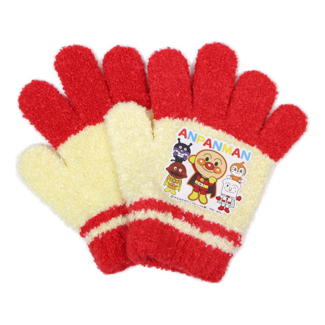 手袋 ニット 5本指 キッズ ベビー 男の子 それいけ！アンパンマン かわいい 子供 のびのび手袋 子供手袋 日本製 |  | 02