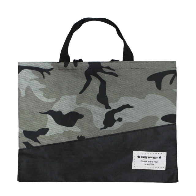 レッスンバッグ マチ無し 男の子 女の子 手提げ お稽古 バッグ 幼稚園 小学校 入園入学準備 迷彩柄 カモフラージュ 子供 |  | 02