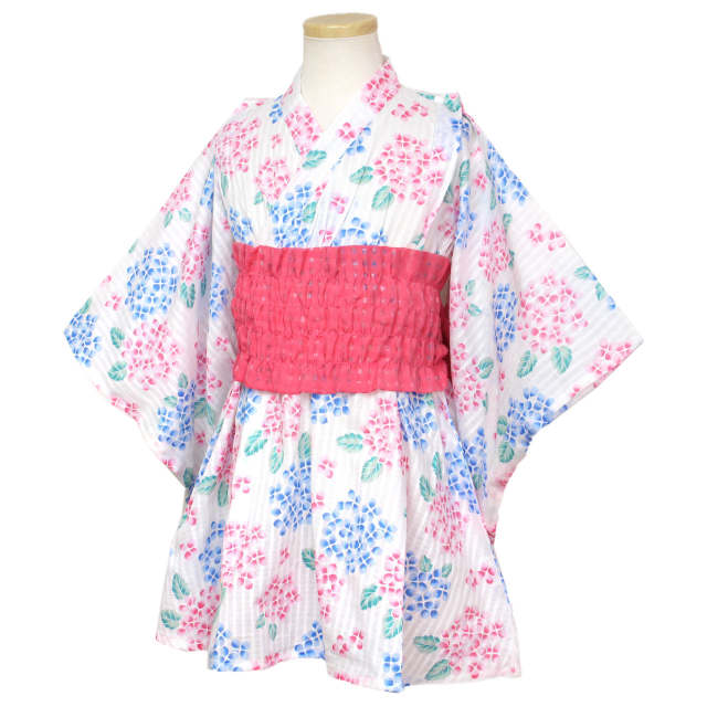 浴衣 ワンピース 浴衣ドレス 浴衣ワンピ― 女の子 キッズ 子供 和装 夏祭り 綿100%  らくらく着用 ゴムタイプ帯 100cm 110cm 120cm |  | 03