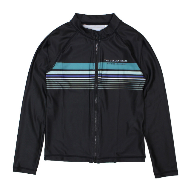 ラッシュガード 男の子 子供 キッズ ジュニア 水着 長袖 UVジャケット ラグランタイプ 140cm 150cm 160cm |  | 02