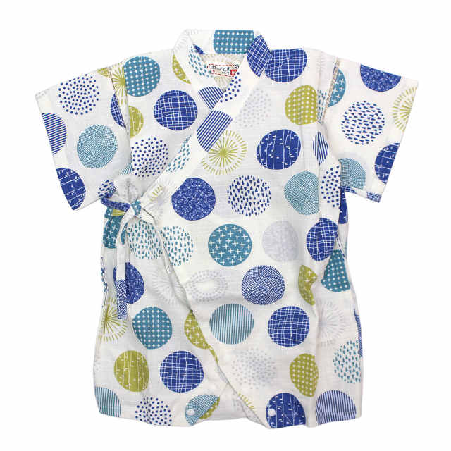 甚平 ロンパース 赤ちゃん ベビー 男の子 綿100% 日本製生地 カバーオール 甚平グレコ 部屋着 寝まき パジャマ 70cm 80cm |  | 01