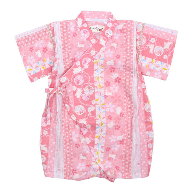 甚平 ロンパース 赤ちゃん ベビー 新生児 女の子 綿100% 日本製生地 新生児ドレス グレコロンパス 寝まき 出産祝 50cm 60cm |  | 02