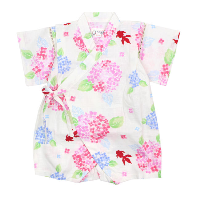 甚平 ロンパース 赤ちゃん ベビー 女の子 綿100% 日本製生地 カバーオール 甚平グレコ 部屋着 寝まき パジャマ 70cm 80cm |  | 01