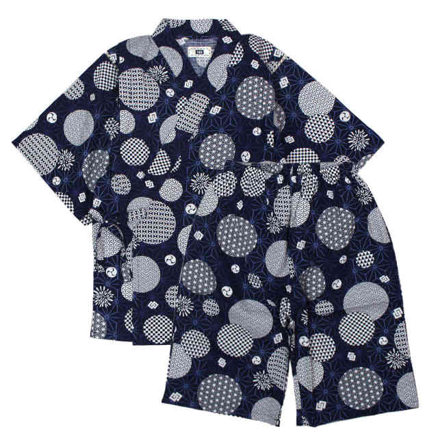 甚平 子供 ジュニア 男の子 綿100% 日本製生地 じんべい スーツ上下 祭 甚平 部屋着 寝まき パジャマ 140cm 150cm 160cm |  | 02