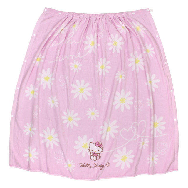 ラップタオル 巻きタオル 子供 キッズ ジュニア 女の子 レディース ハローキティ 水泳 プール スイミング 着替え バスタオル 100cm |  | 01