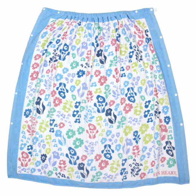 ラップタオル 巻きタオル 子供 キッズ ジュニア 女の子 レディース フルーティーブルー 水泳 プール スイミング 着替え バスタオル 100cm |  | 01