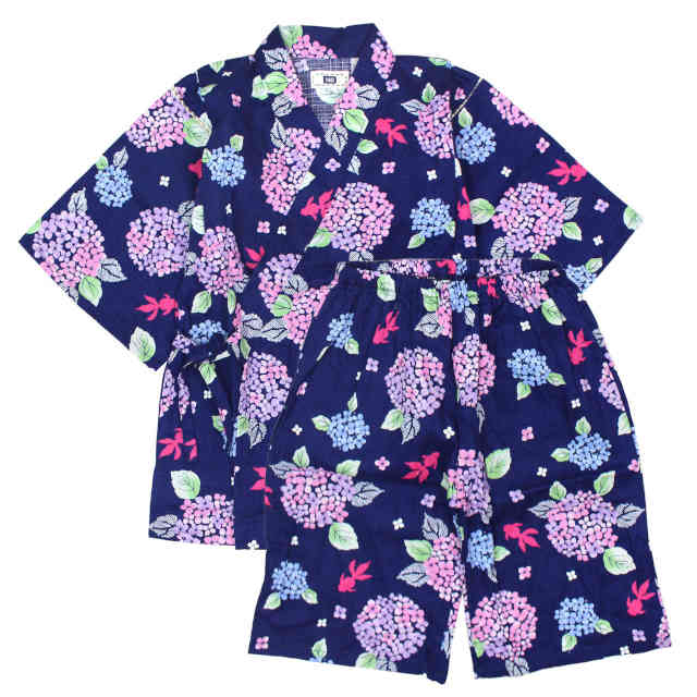 甚平 子供 ジュニア 女の子 綿100% 日本製生地 じんべい スーツ上下 祭 甚平 部屋着 寝まき パジャマ 140cm 150cm 160cm |  | 01