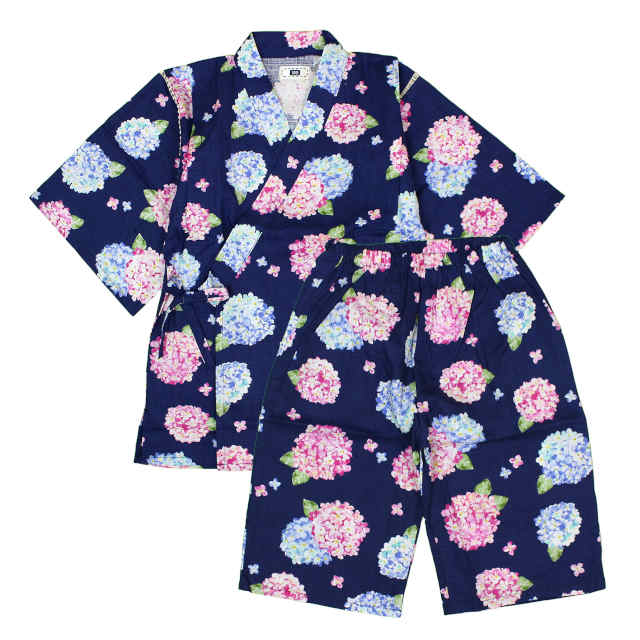 甚平 子供 ジュニア 女の子 綿100% 日本製生地 じんべい スーツ上下 祭 甚平 部屋着 寝まき パジャマ 140cm 150cm 160cm |  | 01
