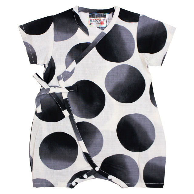 甚平 ロンパース 赤ちゃん ベビー 新生児 男の子 綿100% 日本製生地 新生児ドレス グレコロンパス 寝まき 出産祝 60-70cm |  | 01