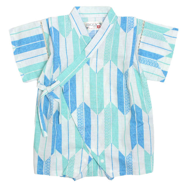 甚平 ロンパース 赤ちゃん ベビー 男の子 綿100% 日本製生地 カバーオール 甚平グレコ 部屋着 寝まき パジャマ 70cm 80cm |  | 03