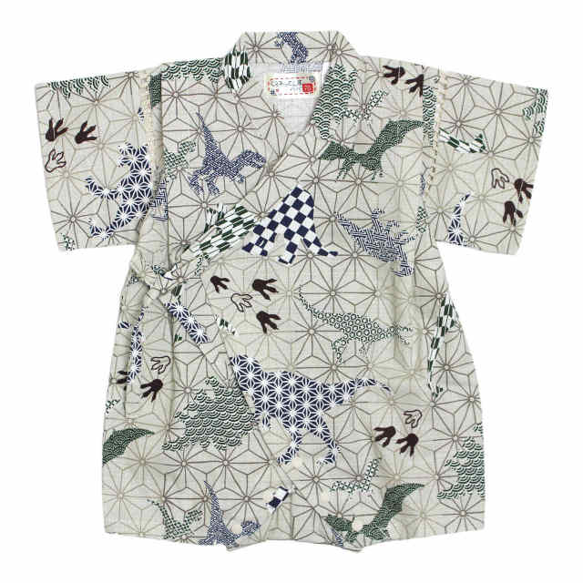 甚平 ロンパース 赤ちゃん ベビー 男の子 綿100% 日本製生地 カバーオール 甚平グレコ 部屋着 寝まき パジャマ 70cm 80cm |  | 05