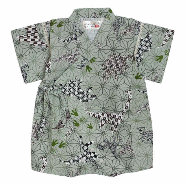 甚平 ロンパース 赤ちゃん ベビー 男の子 綿100% 日本製生地 カバーオール 甚平グレコ 部屋着 寝まき パジャマ 70cm 80cm |  | 04