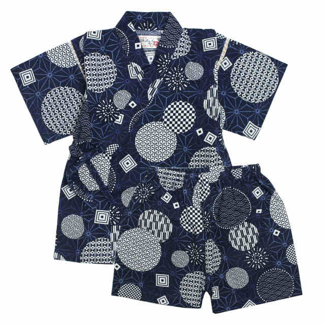 甚平 ベビー 赤ちゃん 男の子 綿100% 日本製生地 じんべい スーツ上下 祭 甚平 部屋着 寝まき パジャマ 子供甚平 80cm 90cm 95cm |  | 04